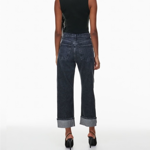 Mint Condition Agolde Fran Jeans, Ditch, size 32 $200 - Picture 4 of 10